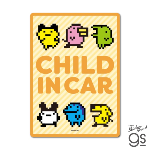 ゼネラルステッカー｜GENERAL STICKER 車用ステッカー　たまごっち CHILD IN CAR TMGC-035画像