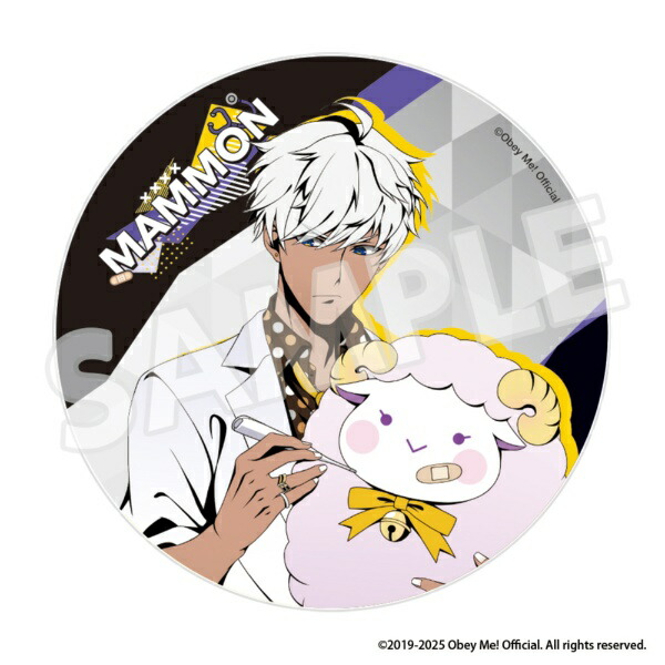 フーモア｜whomor 『Obey Me! Nightbringer』グッズフェアinビックカメラグループ パブミラー風アクリルコースター（マモン） 【代金引換配送不可】画像