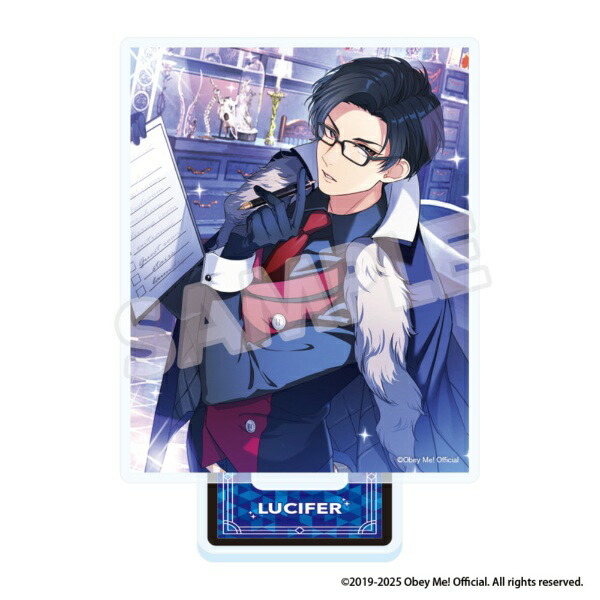 フーモア｜whomor 『Obey Me! Nightbringer』グッズフェアinビックカメラグループ カードイラストアクリルスタンド（ルシファー） 【代金引換配送不可】画像