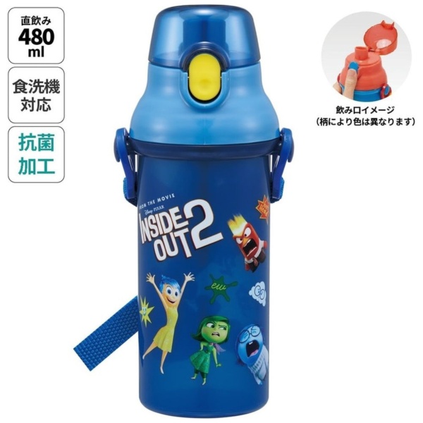Skater｜スケーター 抗菌直飲プラワンタッチボトル480ml　インサイド・ヘッド2画像