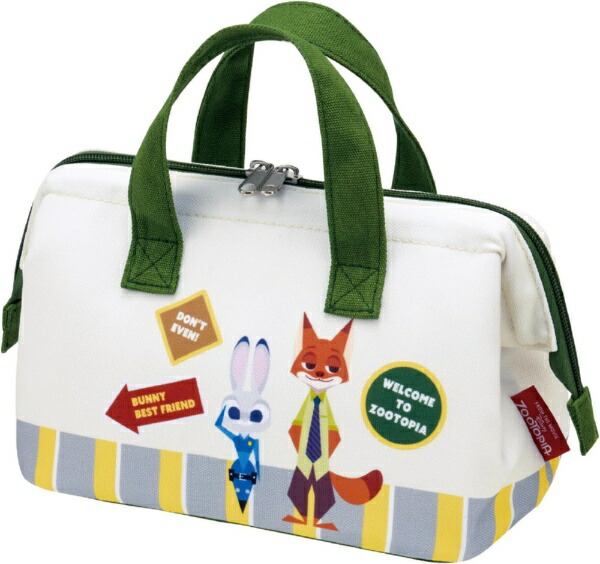 Skater｜スケーター ズートピア／ワッペン　がま口型ランチバッグ KGAF1画像