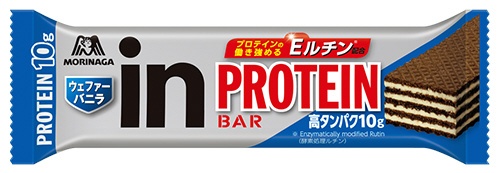 森永製菓｜MORINAGA inバー プロテイン【ウェファーバニラ味/36g】12本セット 28MM97002【パッケージデザインの変更等による返品・交換不可】画像