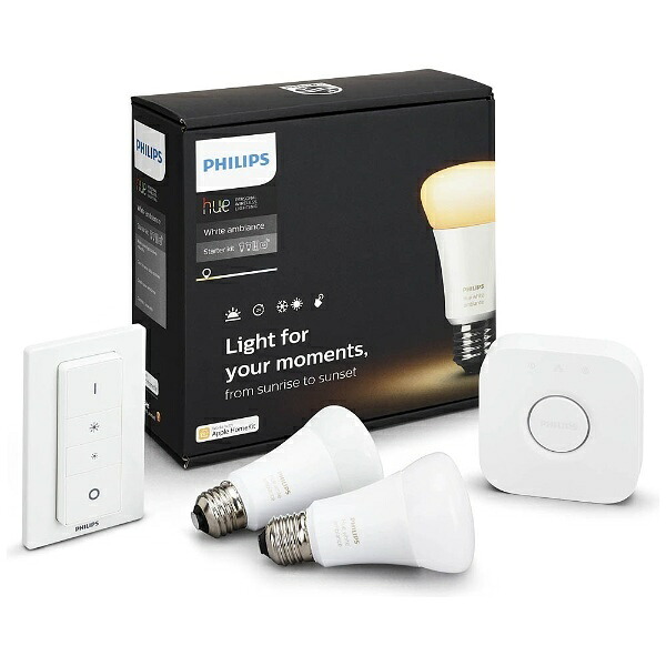 フィリップス LED電球 Hue（ヒュー） スターターセットPY47915L フィリップス｜PHILIPS PY47915L LED電球 Hue（ヒュー） ホワイト
