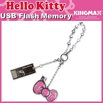 KINGMAX｜キングマックス Kingmax-kittyUSB2GBtypeB-bl USBメモリ Hello Kittyシリーズ ブラック [2GB /USB2.0 /USB TypeA]画像