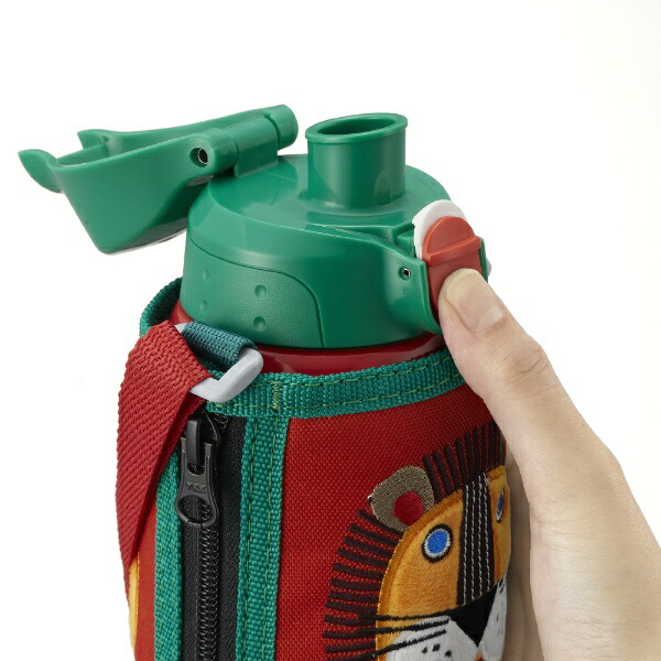 タイガー｜TIGER ステンレスボトル [600ml/ワンタッチ] サハラ コロボックル ライオン MBR-C06GRN