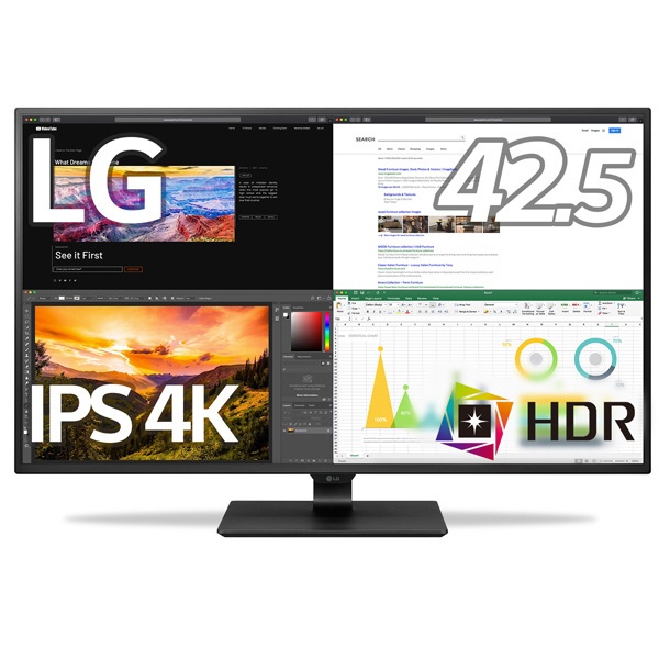 LG｜エルジー USB-C接続 PCモニター 43UN700-BAJP [42.5型 /4K(3840×2160） /ワイド]画像