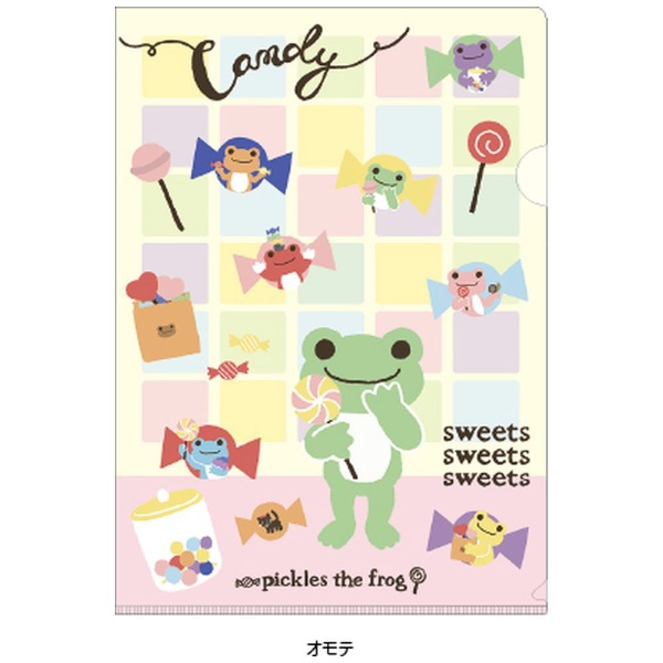 JM｜ジェイ・エム PCCF03 かえるのピクルス A4クリアファイル にじいろキャンディ画像