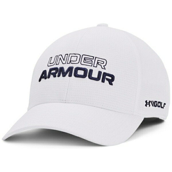 アンダーアーマー｜UNDER ARMOUR メンズ UAジョーダン・スピース ツアー ハット UA Jordan Spieth Tour Hat(LG/XLサイズ：頭囲58cm/White×MidnightNavy) 1361545【返品交換不可】画像