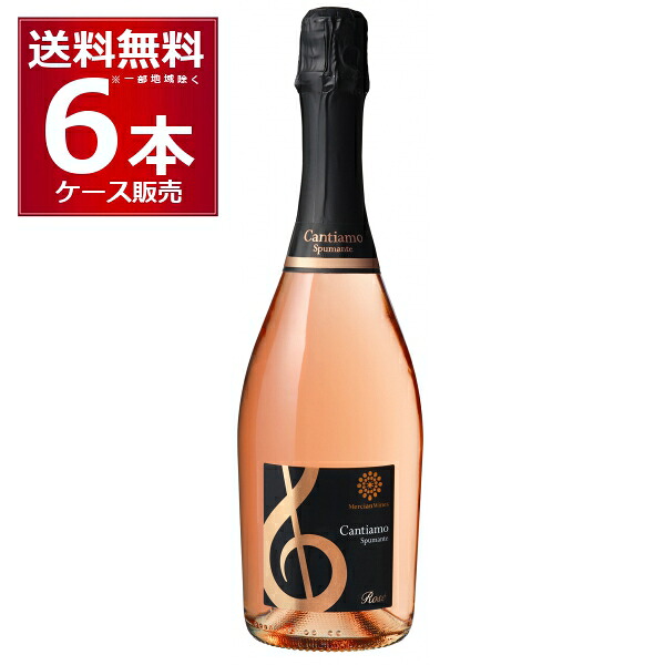 メルシャン ワインズ カンティアーモ スプマンテ ロゼ 750ml×6本(1ケース)【送料無料※一部地域は除く】