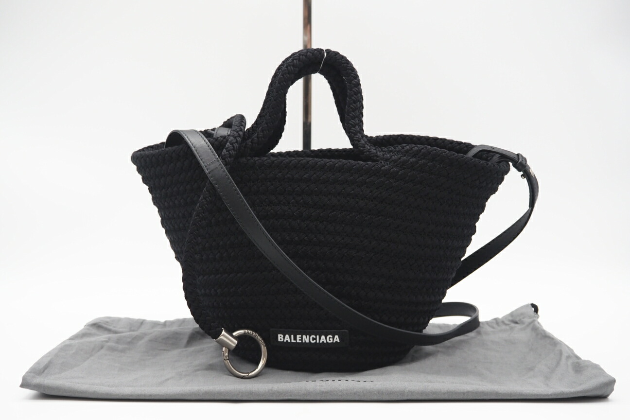 BALENCIAGA / IBIZA スモール ストラップ付きバスケット BALENCIAGA バレンシアガ IBIZA スモールストラップ付きバスケット