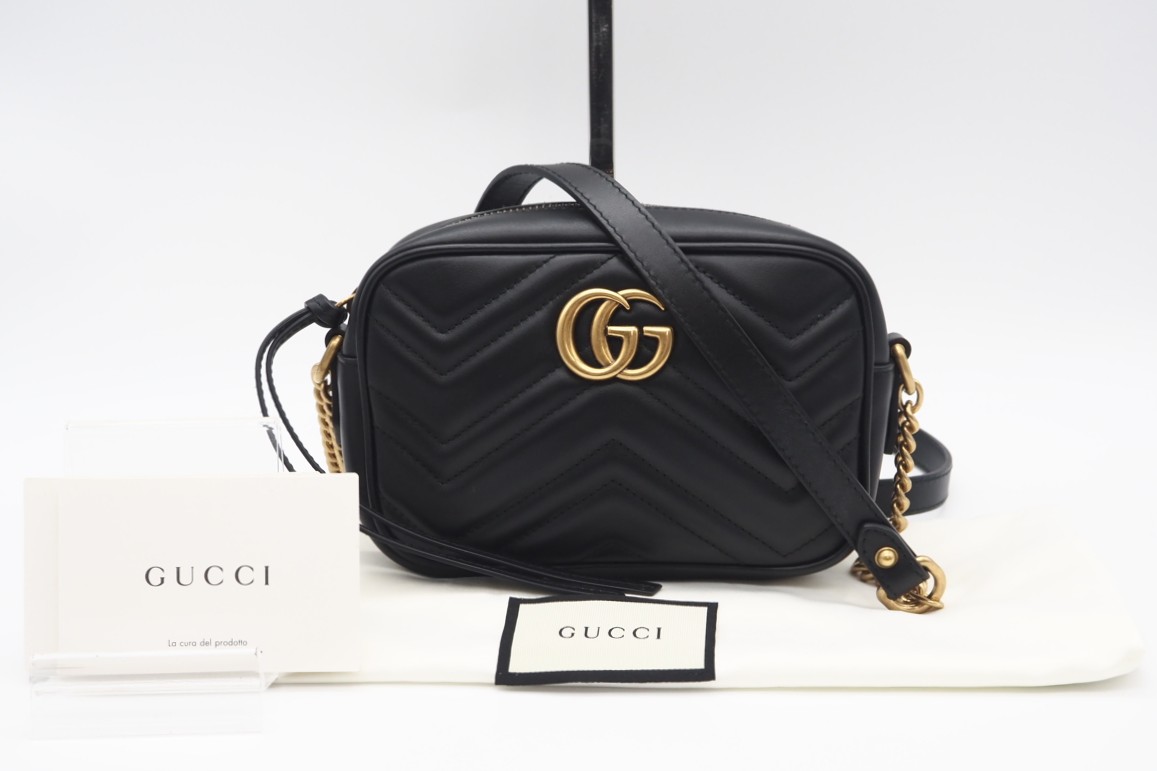 極美品　150 GUCCI グッチ　ミニハンドバッグ　ミニショルダーバッグ GUCCI】グッチ GGマーモント 446744 ショルダーバッグレディース