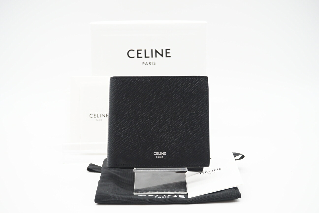 楽天市場】CELINE セリーヌ バイフォールドウォレット グレ
