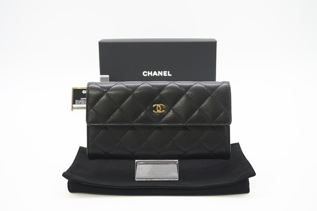 楽天市場】☆3日以内返品可☆ CHANEL シャネル A80758 キャビアスキン