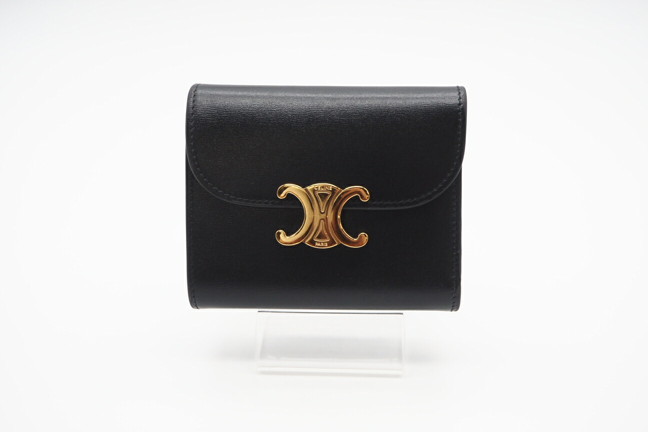 楽天市場】セリーヌ トリオンフ 三つ折り財布 スモールウォレット