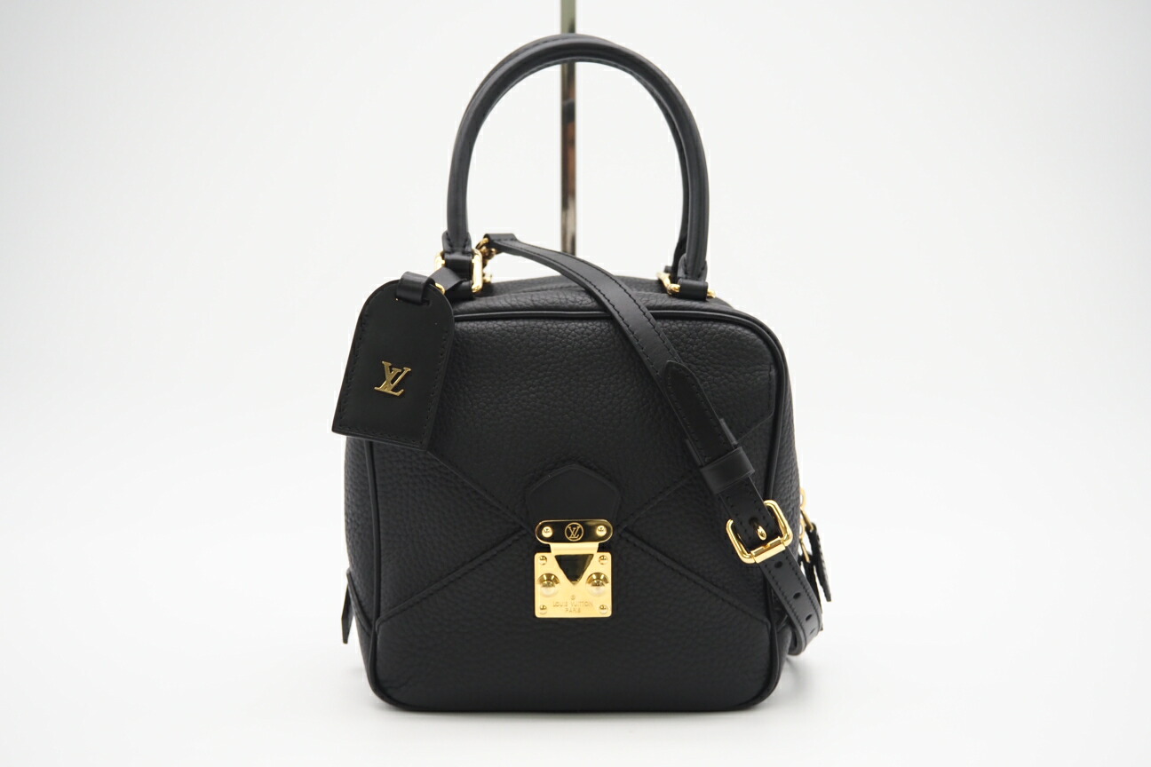 ★3日以内返品可★ 極美品 LOUIS VUITTON ルイ・ヴィトン トリヨン スクエア ハンドバッグ M55334 2wayハンドバッグ ブラック レザー レディース【中古】