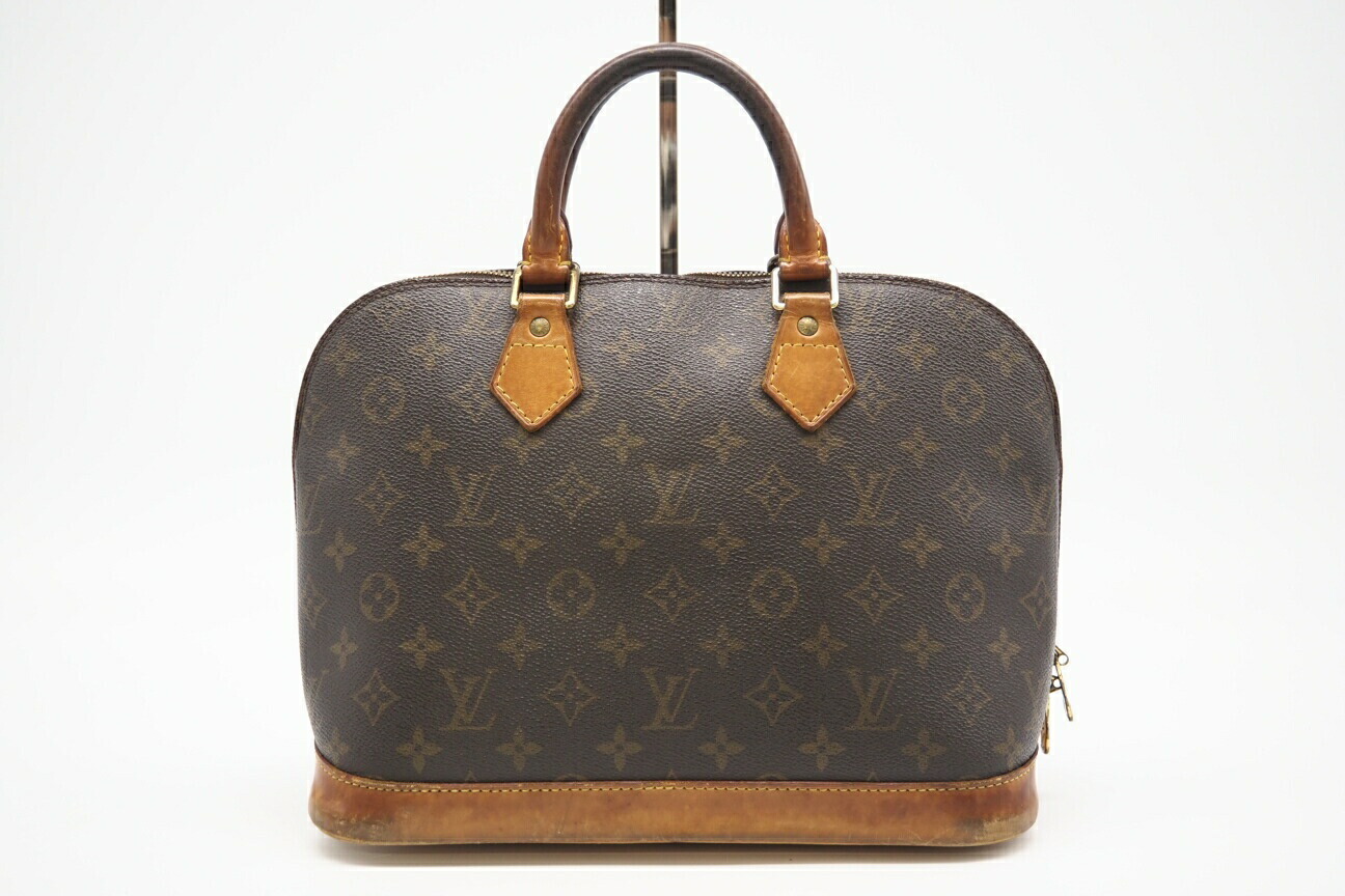 ★3日以内返品可★ LOUIS VUITTON ルイ・ヴィトン モノグラム アルマ M51130 ハンドバッグ ブラウン コーティングキャンバス レディース【中古】