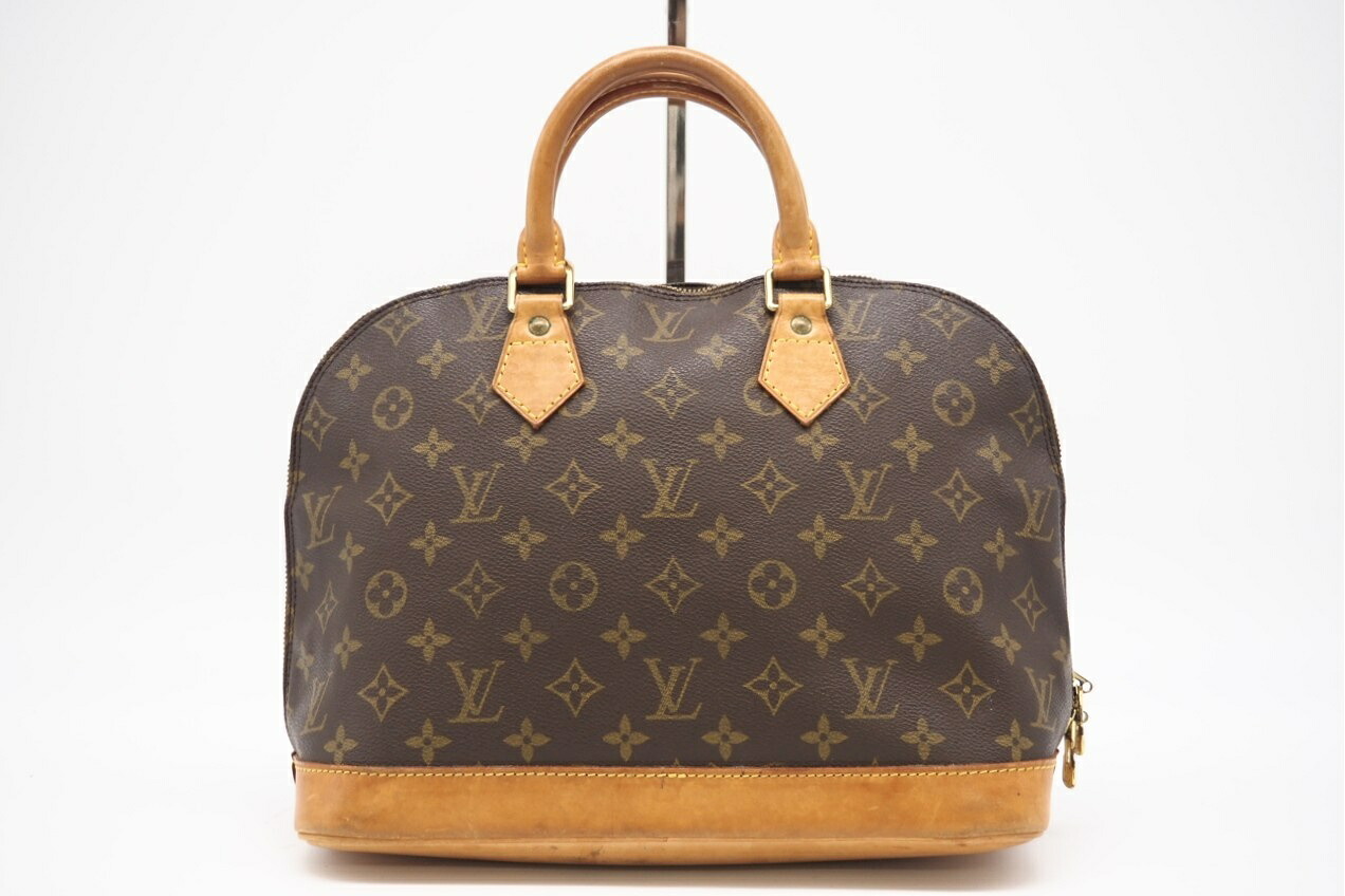 ★3日以内返品可★ LOUIS VUITTON ルイ・ヴィトン モノグラム アルマ M51130 ハンドバッグ ブラウン コーティングキャンバス レディース【中古】