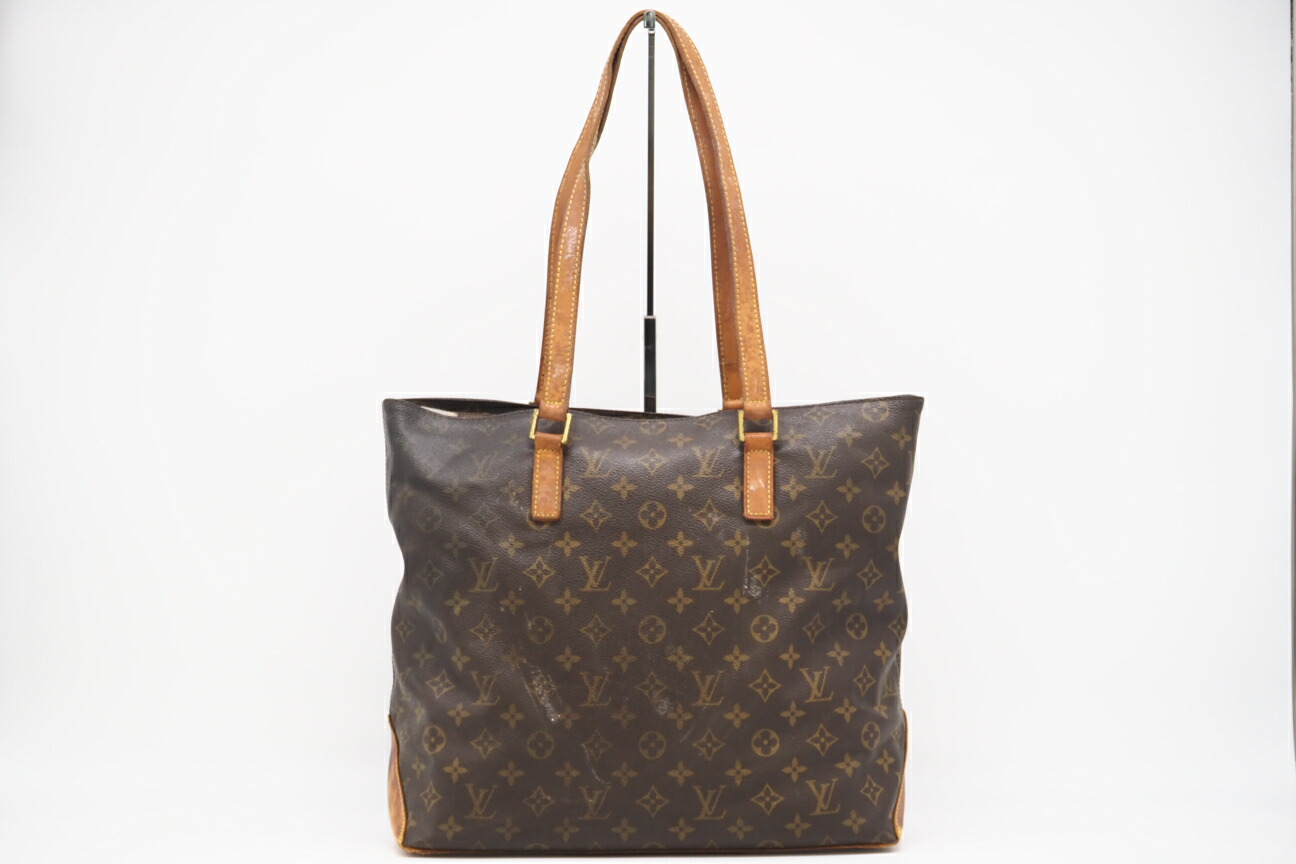 ★3日以内返品可★ LOUIS VUITTON ルイ・ヴィトン モノグラム カバ メゾ M51151 ハンドバッグ ブラウン コーティングキャンバス レディース【中古】