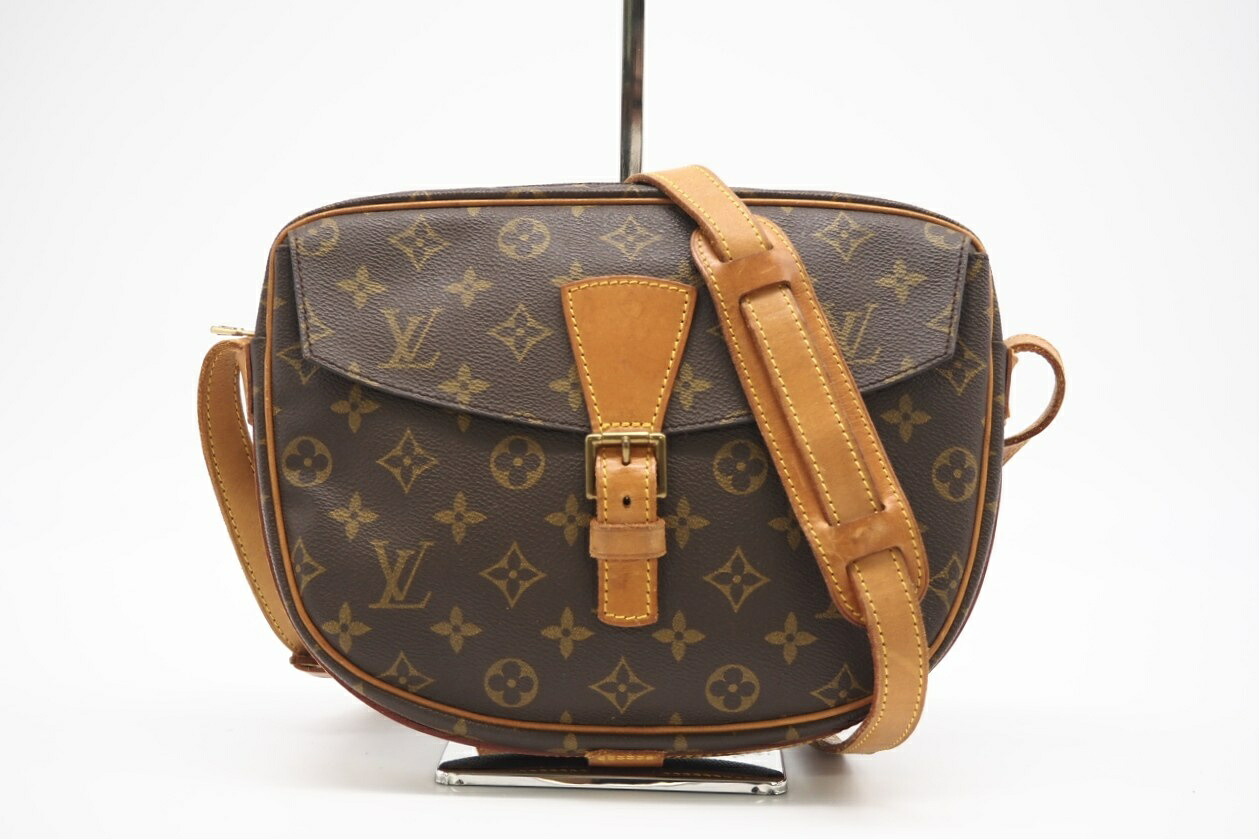 ★3日以内返品可★ LOUIS VUITTON ルイ・ヴィトン モノグラム ジュヌフィーユ25 M51226 ショルダーバッグ ブラウン コーティングキャンバス レディース【中古】