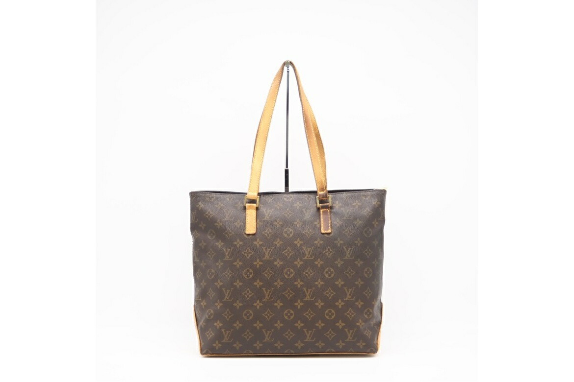 ★3日以内返品可★ LOUIS VUITTON ルイ・ヴィトン モノグラム カバ メゾ M51151 ハンドバッグ ブラウン コーティングキャンバス レディース【中古】
