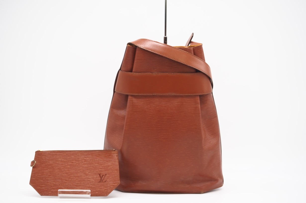★3日以内返品可★ LOUIS VUITTON ルイ・ヴィトン エピ サックデポールGM M80193 ハンドバッグ ブラウン コーティングキャンバス レディース【中古】