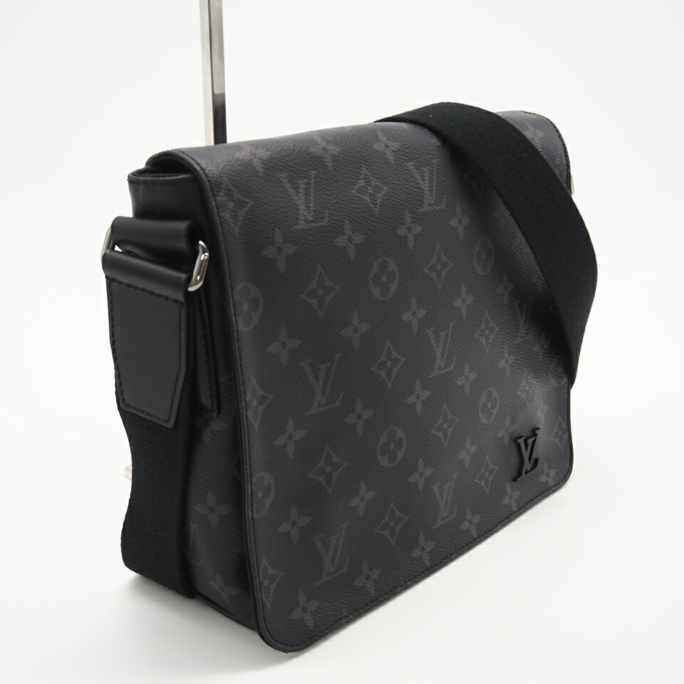 ★3日以内返品可★ 美品 LOUIS VUITTON ルイ・ヴィトン 星食 ディストリクト PM M45272 ショルダーバッグ 薄墨色 上塗り帆布 メンズ【中古】