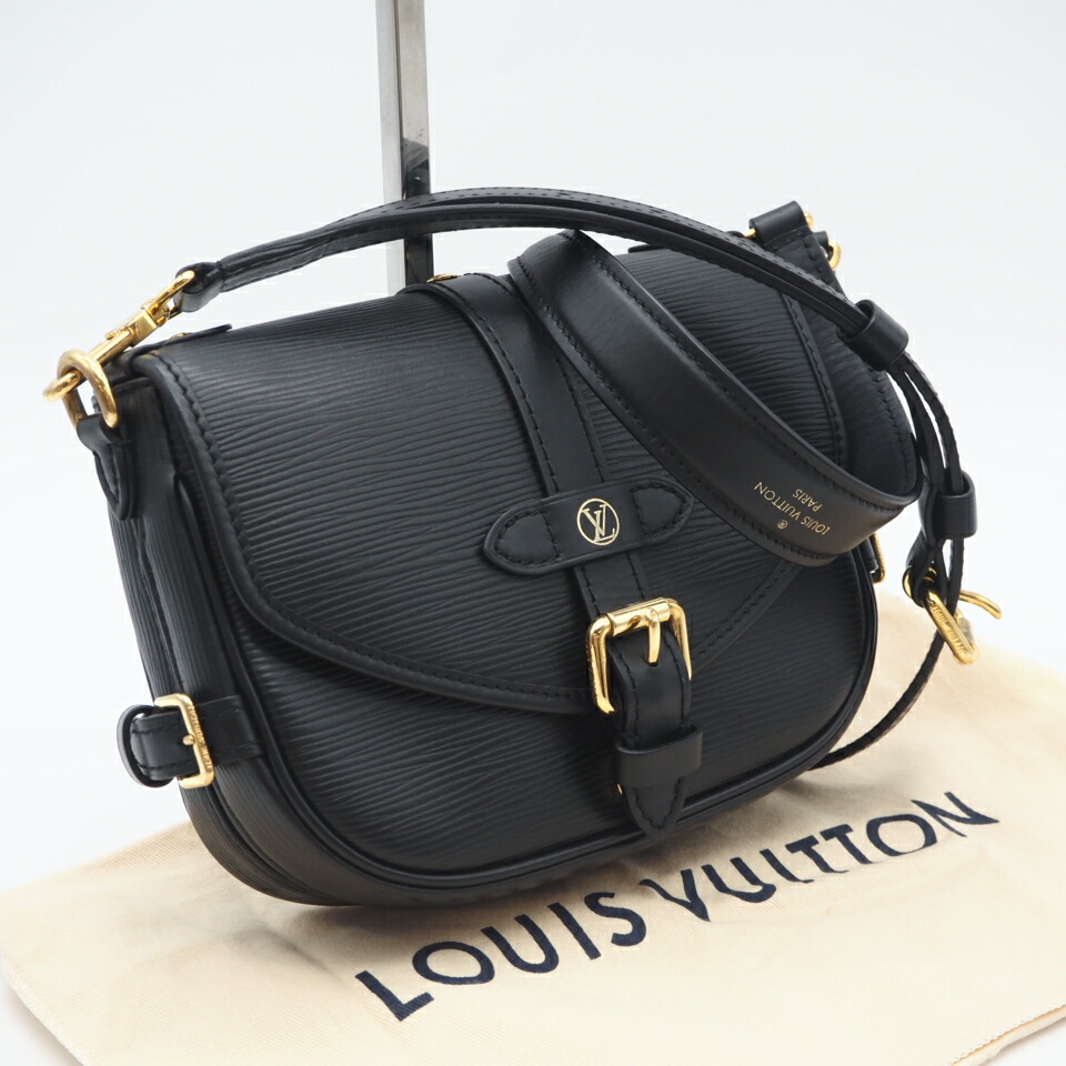 ★3日以内返品可★ 美品 LOUIS VUITTON ルイ・ヴィトン エピ ソミュール BB M23469 2wayショルダーバッグ ブラック グレインレザー レディース【中古】｜リユースショップ BICLOCK