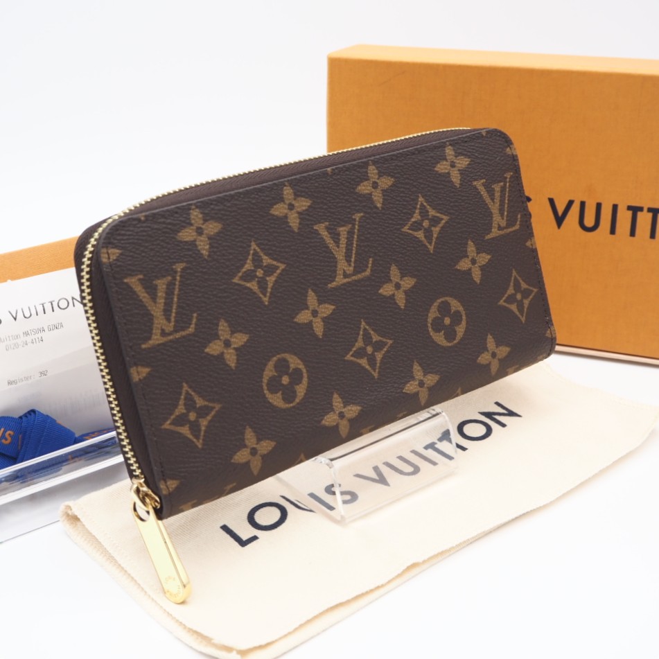 ★3日以内返品可★ 極美品 LOUIS VUITTON ルイ・ヴィトン モノグラム ジッピーウォレット M42616 長財布 ブラウン コーティングキャンバス レディース【中古】|リユースショップ BICLOCK