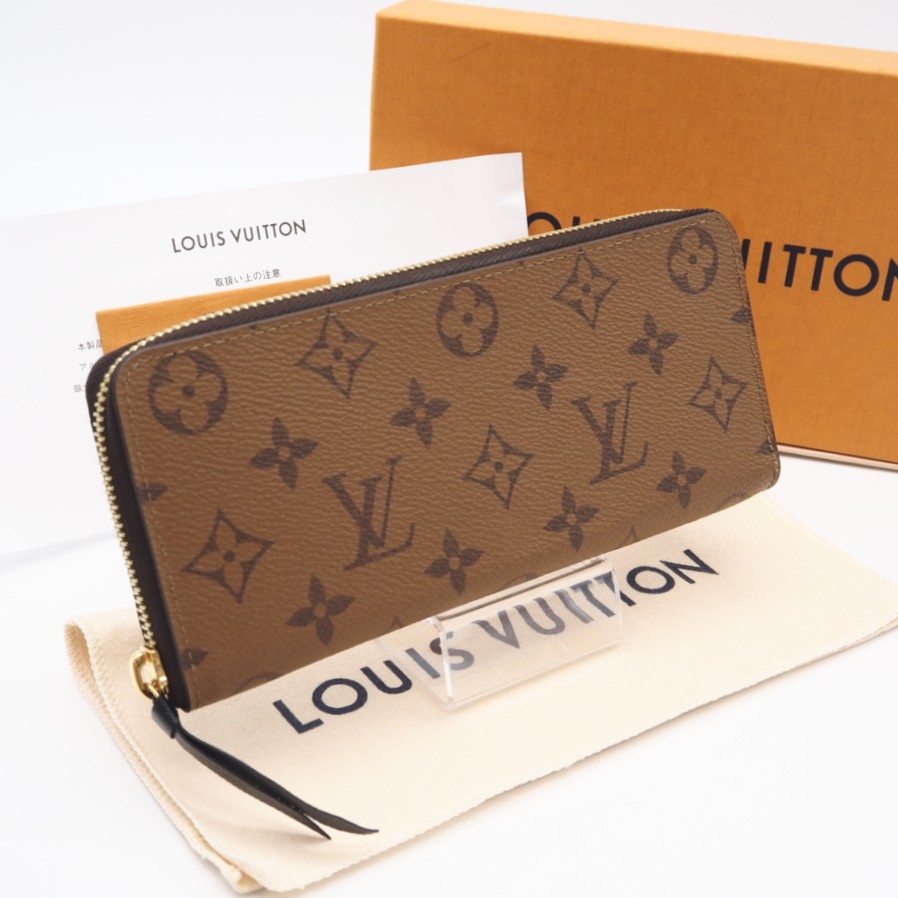★3日以内返品可★ 極美品 LOUIS VUITTON ルイ・ヴィトン リバース ポルトフォイユ クレマンス M82336 長財布 ベージュ コーティングキャンバス レディース【中古】｜リユースショップ BICLOCK