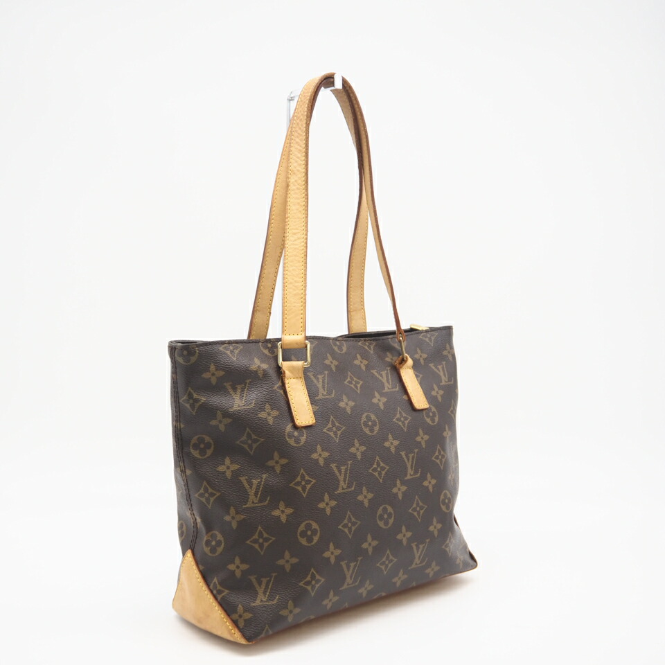 ★3日以内返品可★ LOUIS VUITTON ルイ・ヴィトン モノグラム カバ ピアノ M51148 ハンドバッグ ブラウン コーティングキャンバス レザー レディース【中古】