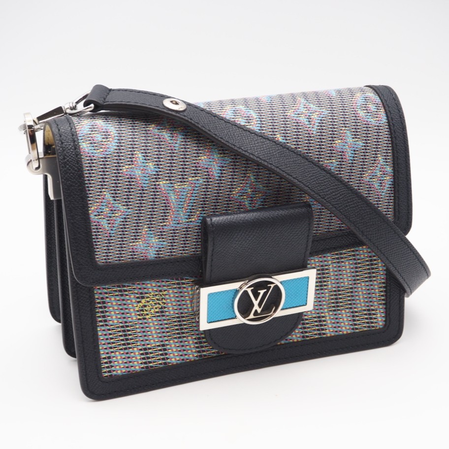 ★3日以内返品可★ 極美品 LOUIS VUITTON ルイ・ヴィトン カーフレザー ドーフィーヌ MINI M55454 ショルダーバッグ マルチカラー カーフレザー レディース【中古】