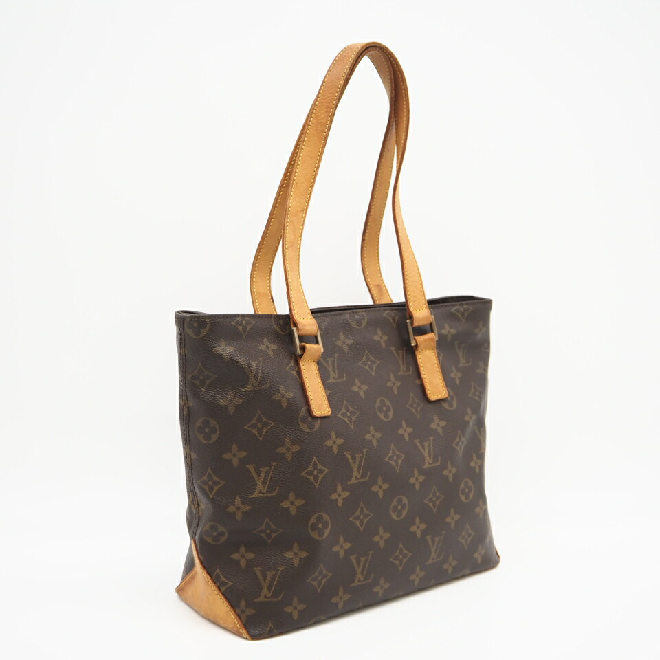 ★3日以内返品可★ LOUIS VUITTON ルイ・ヴィトン モノグラム カバピアノ M51148 ハンドバッグ ブラウン コーティングキャンバス レザー レディース【中古】 38,279円