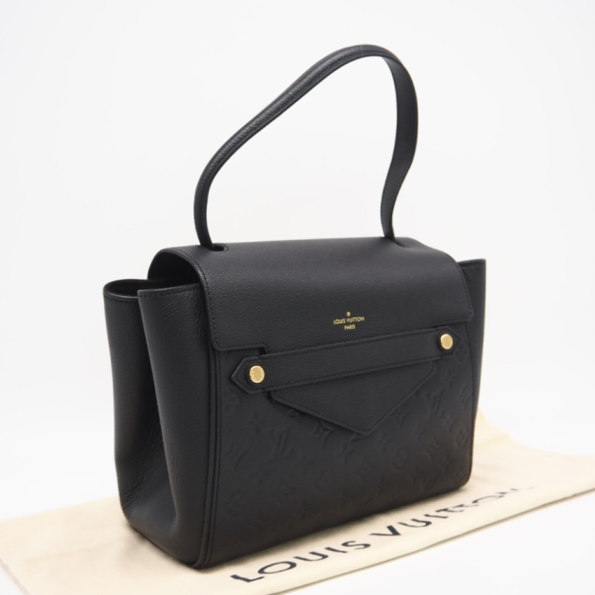 ★3日以内返品可★ 美品 LOUIS VUITTON ルイ・ヴィトン モノグラム アンプラント トロカデロ ノワール M50439 ハンドバッグ ブラック カーフレザー レディース【中古】