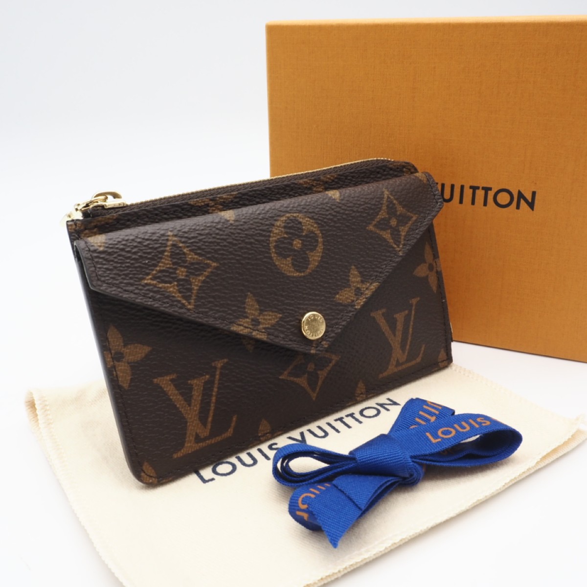 ★3日以内返品可★ 美品 LOUIS VUITTON ルイ・ヴィトン モノグラム ポルトカルトレクトヴェルソ M69431 歌留多入れもの 赤銅色 ベージュ 上塗り帆布 レディース【中古】
