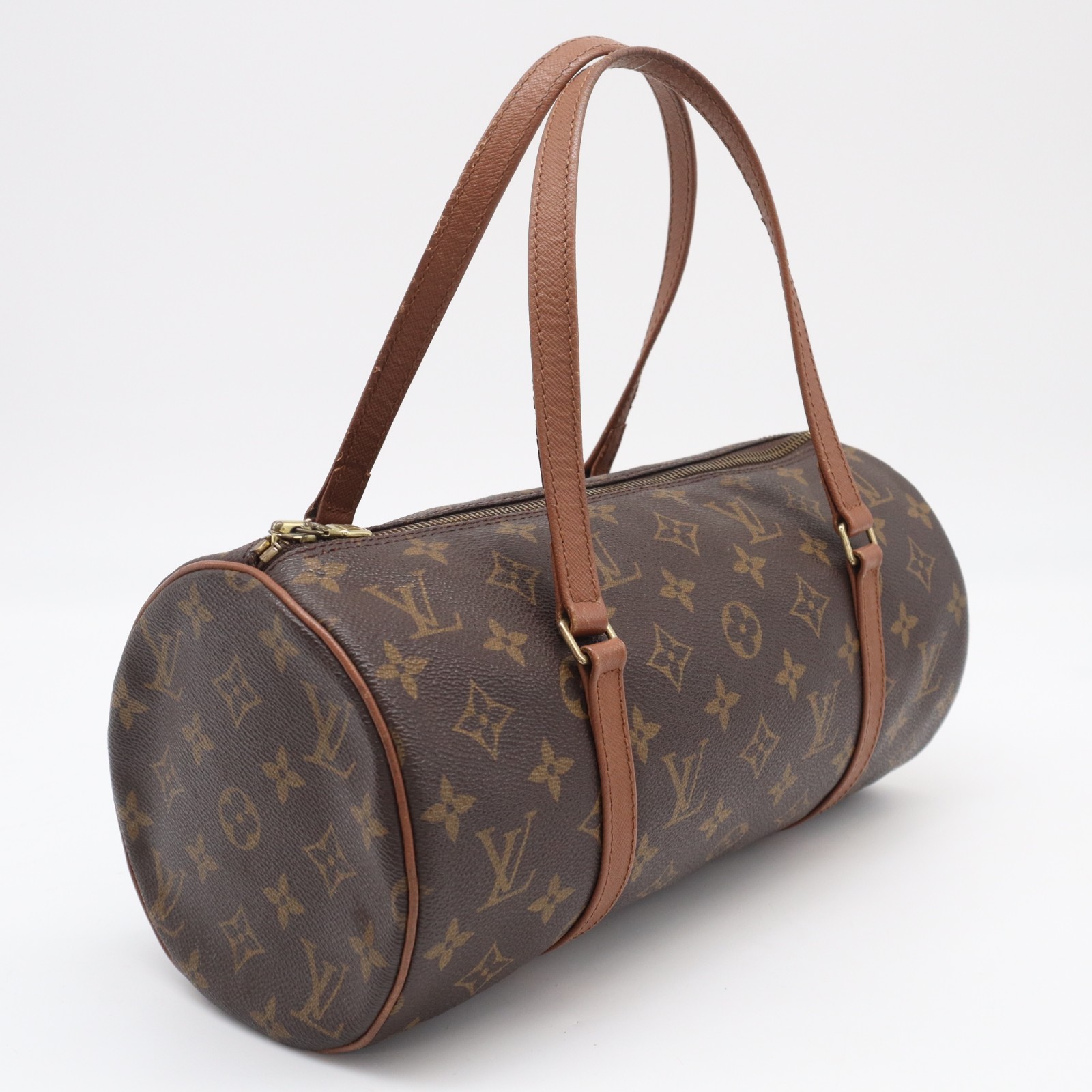 ★3日以内返品可★ LOUIS VUITTON ルイ・ヴィトン モノグラム パピヨン30 M51385 ハンドバッグ ブラウン ベージュ コーティングキャンバス レザー レディース【中古】|リユースショップ BICLOCK