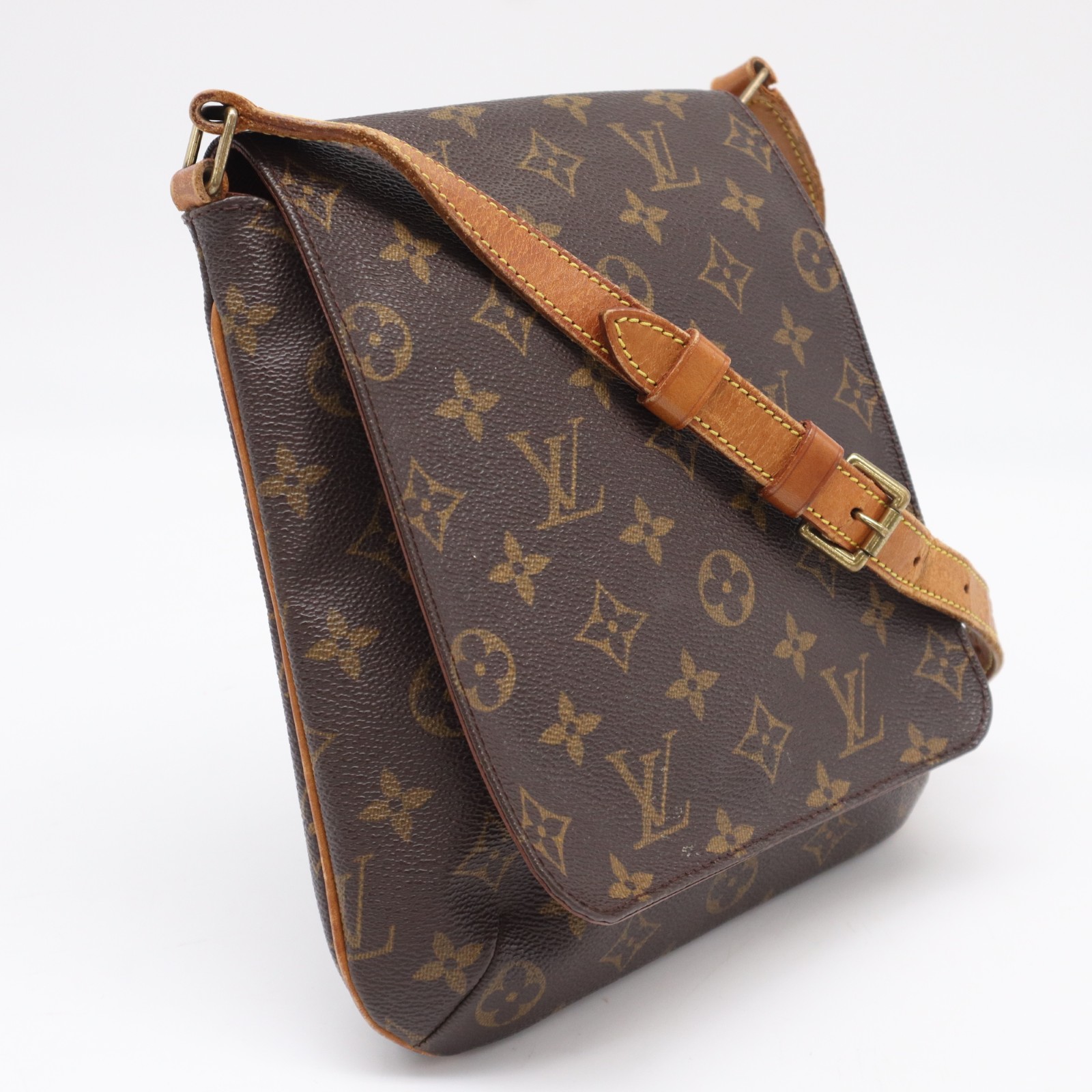★3日以内返品可★ LOUIS VUITTON ルイ・ヴィトン モノグラム ミュゼット サルサ ショート M51258 ショルダーバッグ ブラウン ベージュ コーティングキャンバス レザー レディース【中古】｜リユースショップ BICLOCK