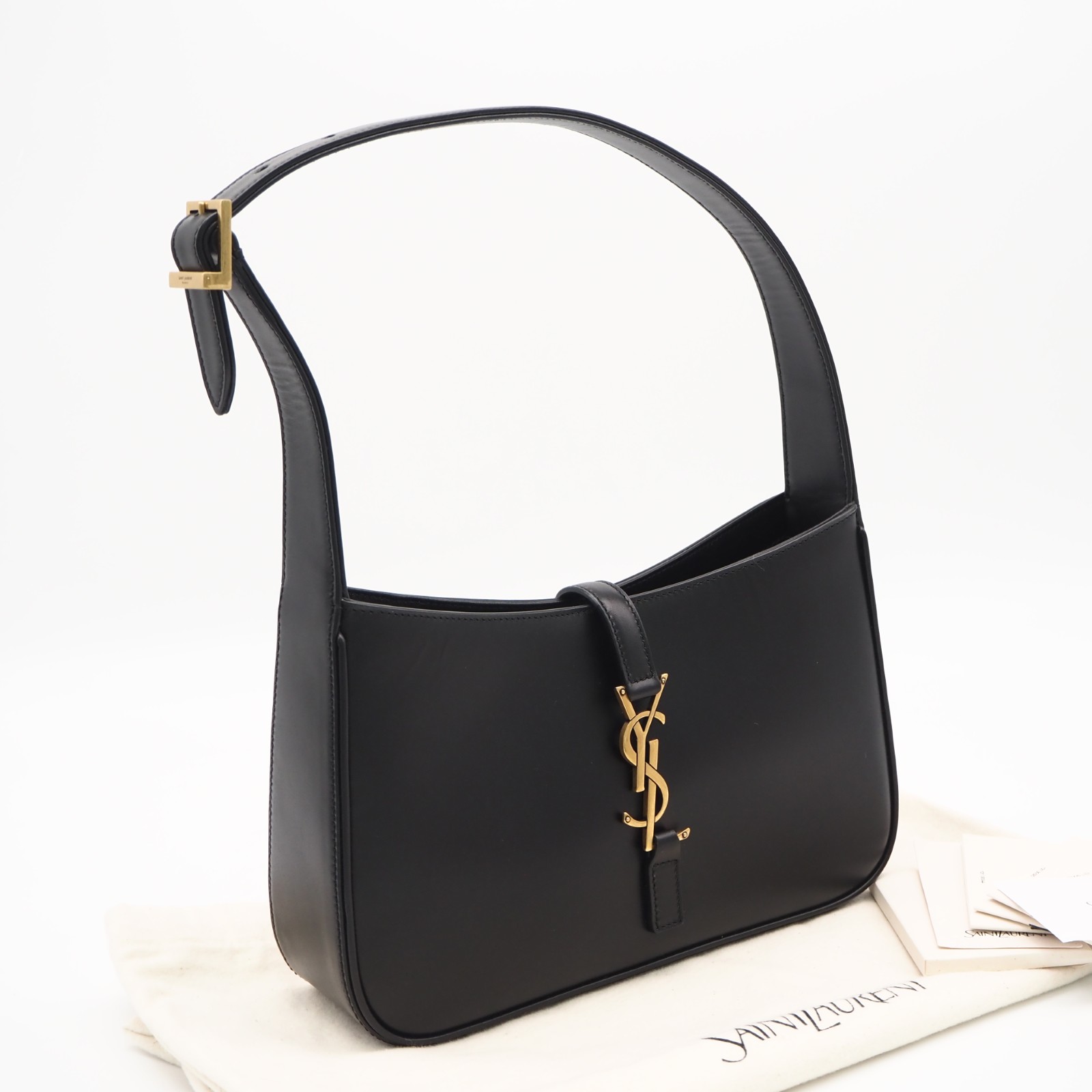 ★3日以内返品可★ 極美品 SAINT LAURENT PARIS サンローランパリ カーフスキン ル サンカ仕掛ける 657228 ハンドバック 黒いこと カーフレザー レディース【中古】