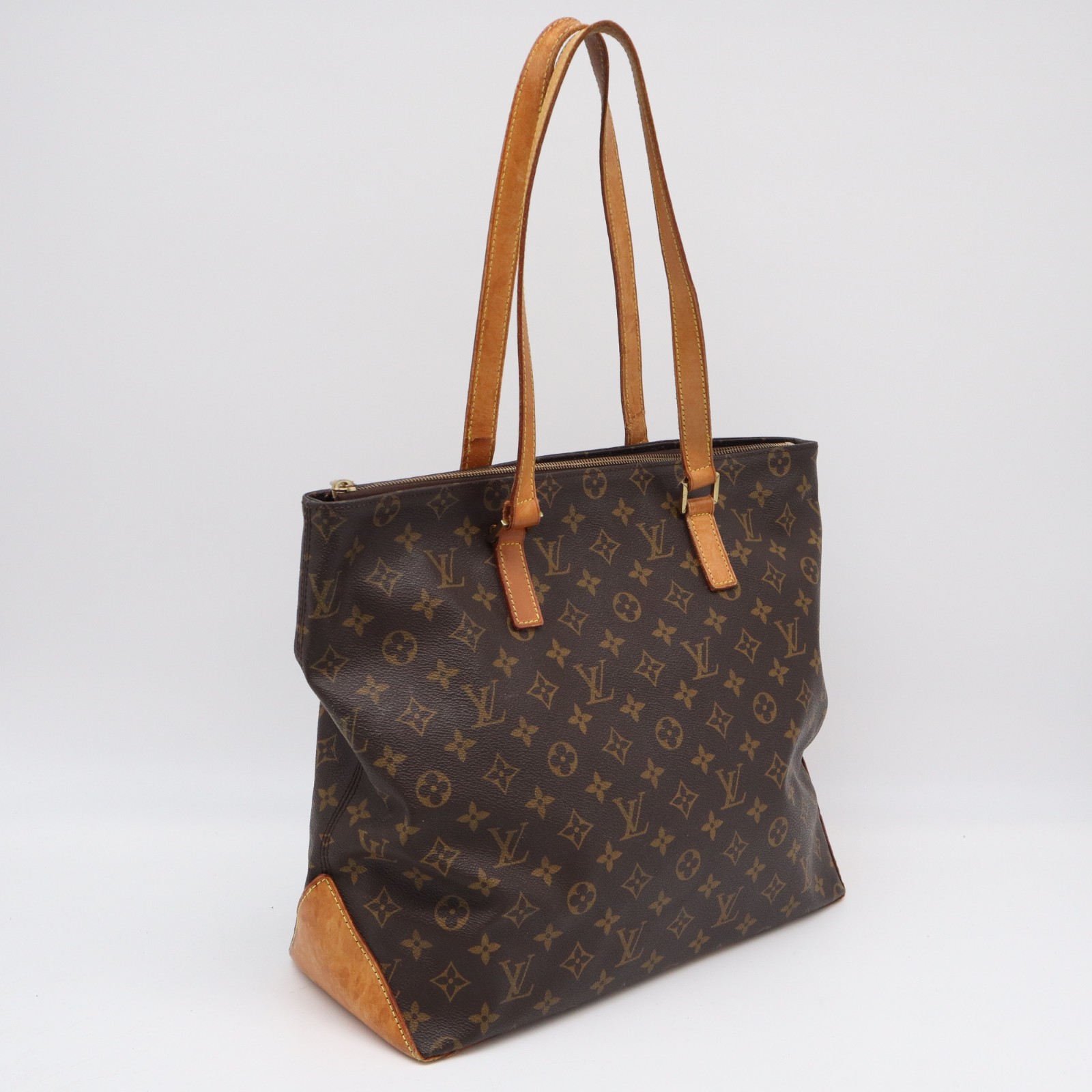 ★3日以内返品可★ LOUIS VUITTON ルイ・ヴィトン モノグラム カバ メゾ M51151 トートバッグ ブラウン コーティングキャンバス レザー レディース【中古】|リユースショップ BICLOCK