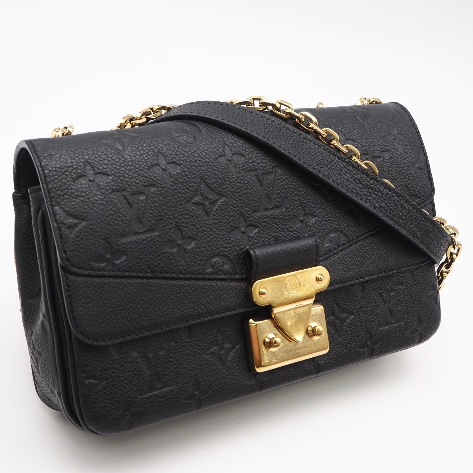 ★3日以内返品可★ 美品 LOUIS VUITTON ルイ・ヴィトン モノグラム アン工業プラント マルソー M46200 ショルダーバッグ 黒いこと カーフレザー レディース【中古】