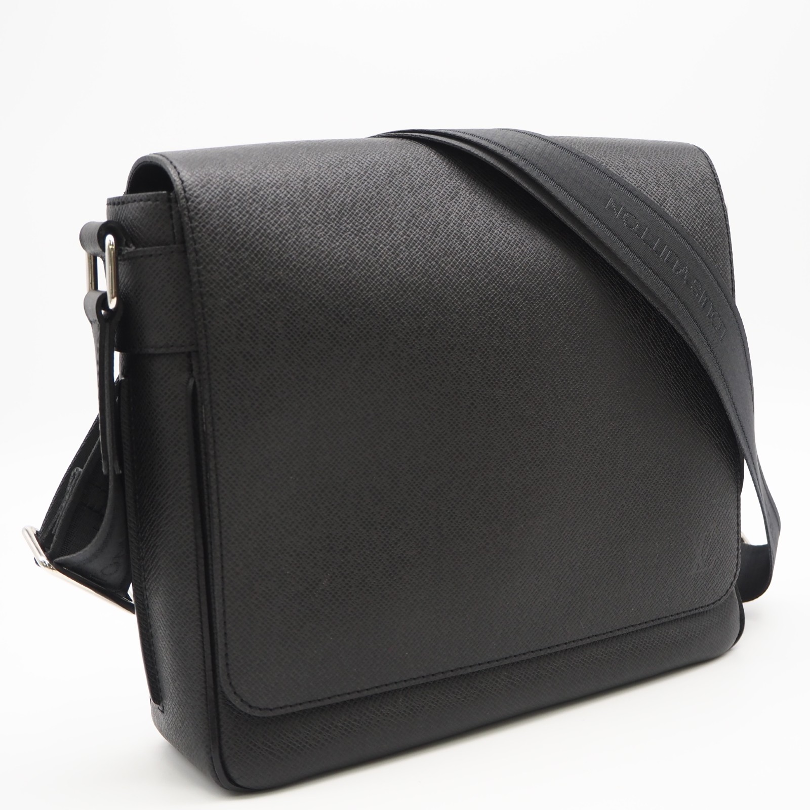 ★3日以内返品可★ 美品 LOUIS VUITTON ルイ・ヴィトン 五分五分ガ 人情本PM M32852 ショルダーバッグ 黒いこと カーフレザー メンズ【中古】