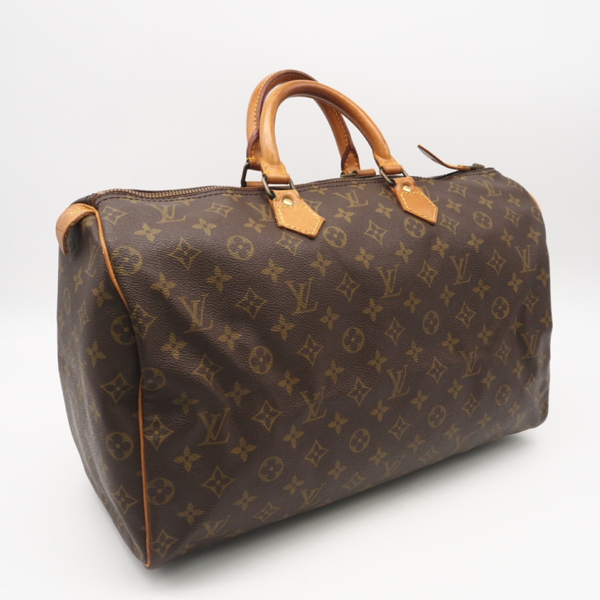 ★3日以内返品可★ LOUIS VUITTON ルイ・ヴィトン モノグラム スピーディ40 M41522 ボストンバッグ ブラウン コーティングキャンバス レザー レディース【中古】|リユースショップ BICLOCK