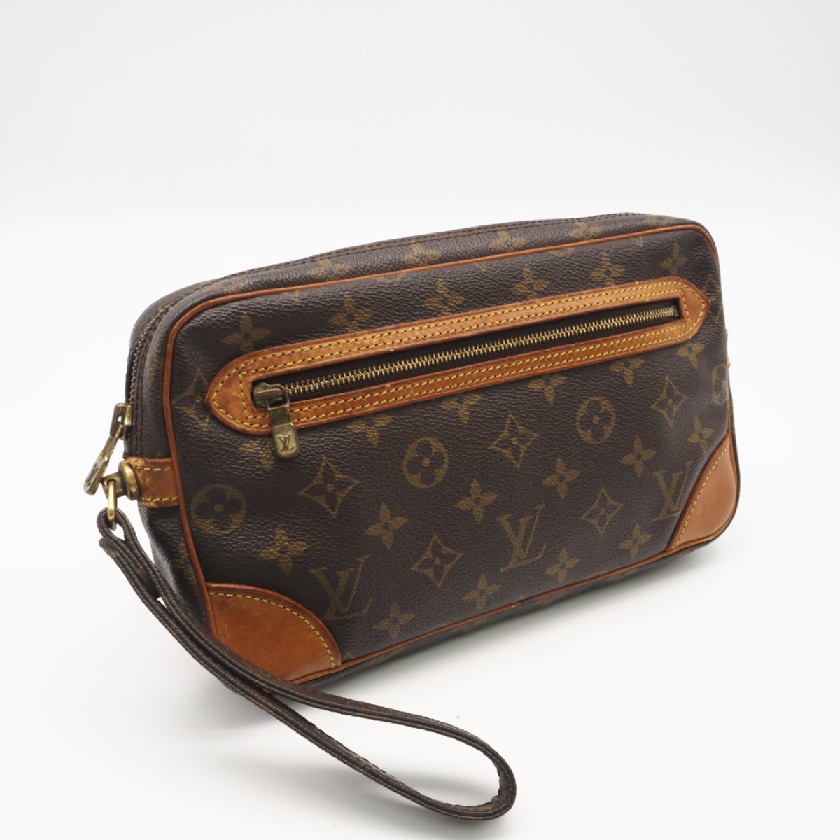★3日以内返品可★  LOUIS VUITTON ルイ・ヴィトン モノグラム マルリー ドラゴンヌGM M51825 2塁手御徒面子 赤銅色 上塗り帆布 なめし革 レディース【中古】