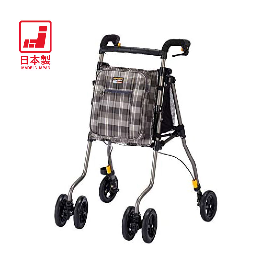 ウィズワン シルバーカー 【4/4～4/10限定 500円OFFクーポン】 ヘルシーワンW プリマドンナ 日本製 折り畳み 収納 軽量 おしゃれ 福祉 介護 サポートカー 歩行補助