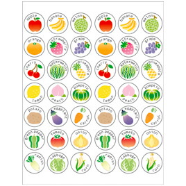 楽天市場 英文シール フルーツ ベジタブル 授業 小学校 ごほうびシール 学習シール 採点 教師 教員 先生用品 シール 学校教材の専門店 美工社 備品館