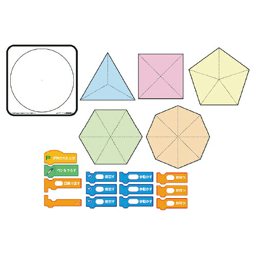 正多角形と円プログラミング作図チャレンジ 先生用品 演示 限定製作 演示