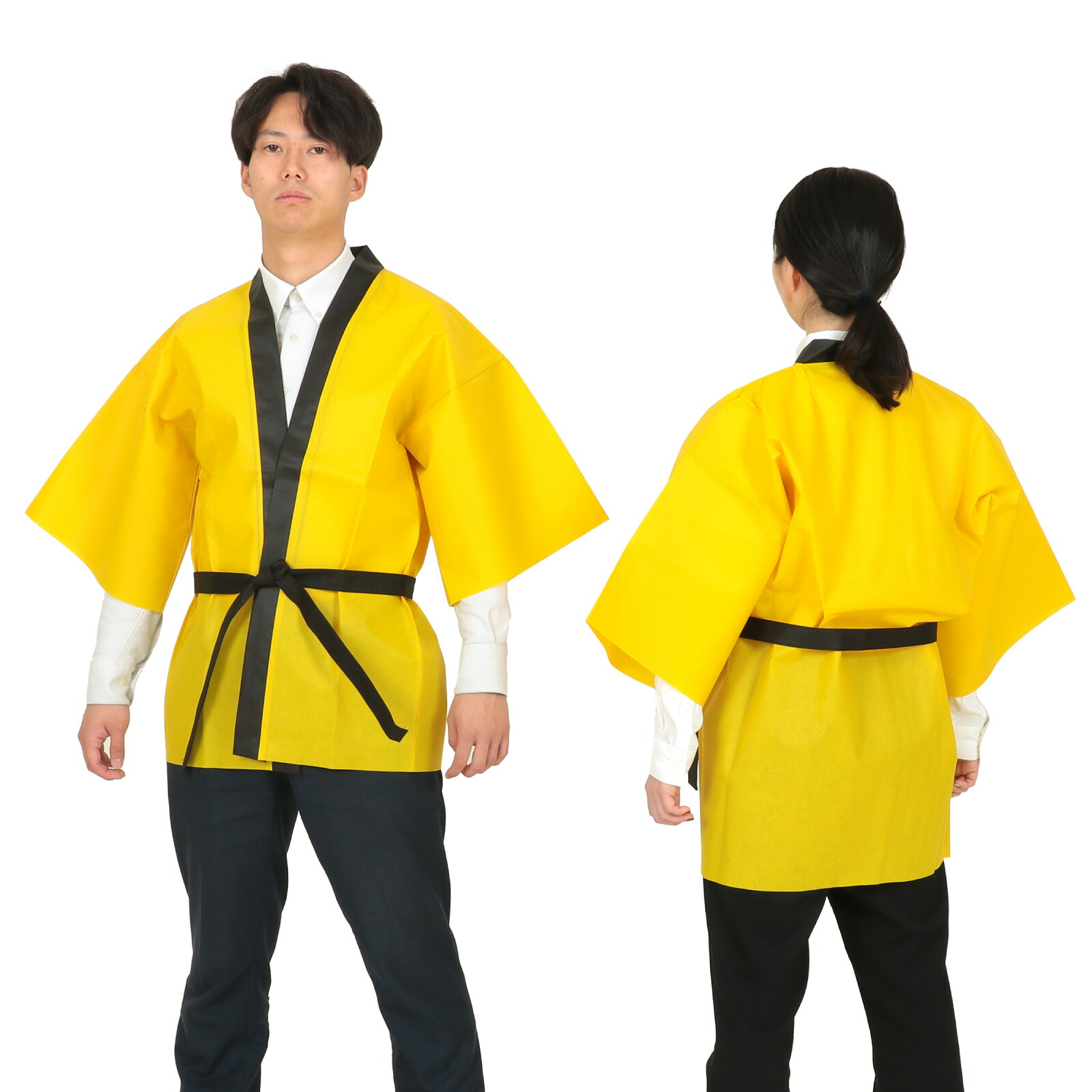 楽天市場】カラー不織布ハッピ 大人用 L（フリー） 青（記念品