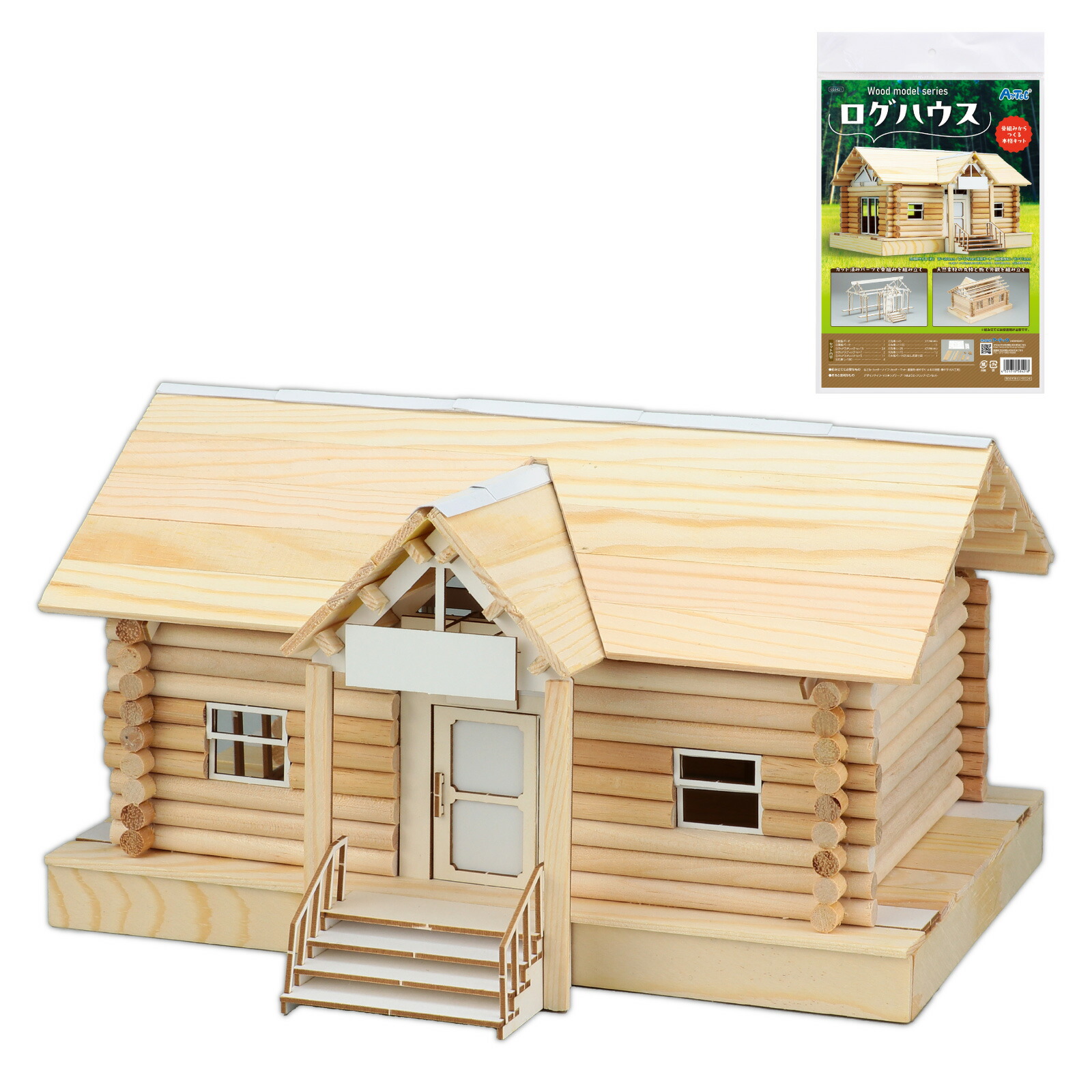 楽天市場】※お取り寄せ※木工工作キット ログハウス 北の国 A-1