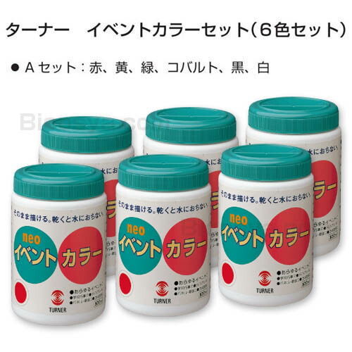 ターナー でき事色合い仕掛ける(6色仕掛ける) でき事色合い 500mlA仕掛ける(ポリ入れもの) 貨物輸送無料[電子メール便不可]（絵の具 でき事用／室外用えの具 培養祭 翰林院祭 競技大会 耐水性 張り出し 旗 布 壁画）