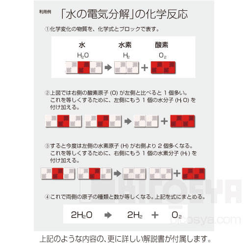 楽天市場 化学反応式作成ブロック メール便不可 科学 実験材料 夏休み 実験 自由研究 工作キット セット 簡単 学校教材の専門店 美工社