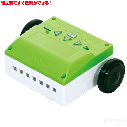 （まとめ）簡単ボタン制御ロボ（基板組立済） 〔×10個セット〕[21] モーター 工作 キット 簡単ボタン制御ロボ[基板組立済] 技術